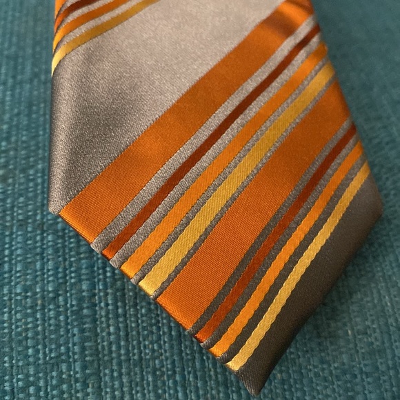 Alfani Diagonal Stripe Silk Tie - Picture 1 of 4